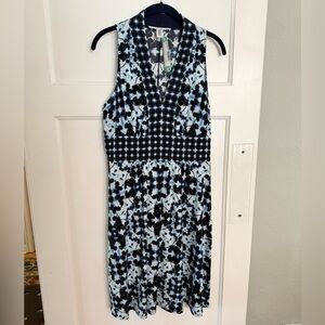 Wisp Navy Blue Floral Midi Dress